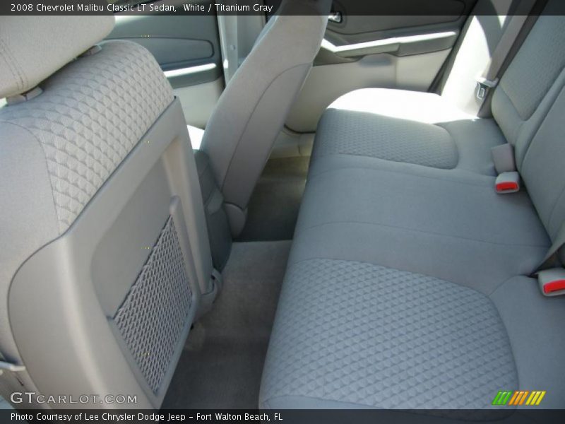 White / Titanium Gray 2008 Chevrolet Malibu Classic LT Sedan