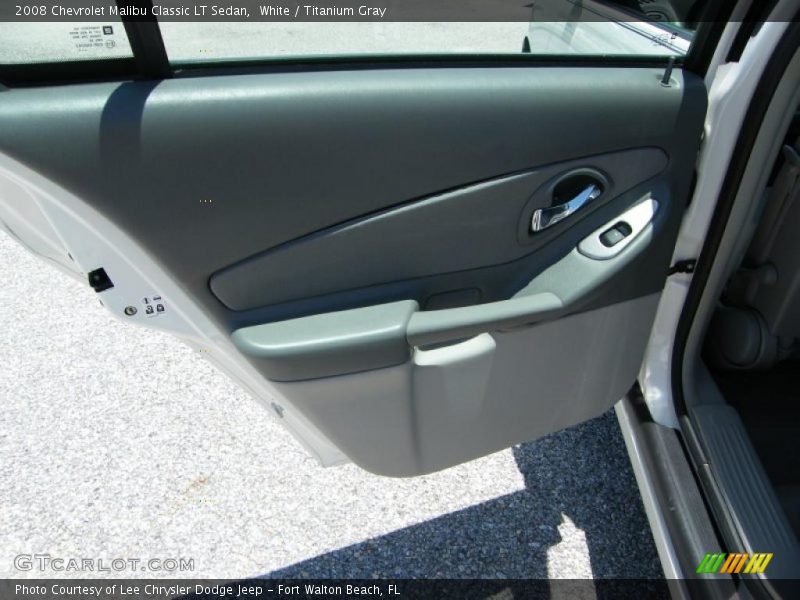 White / Titanium Gray 2008 Chevrolet Malibu Classic LT Sedan