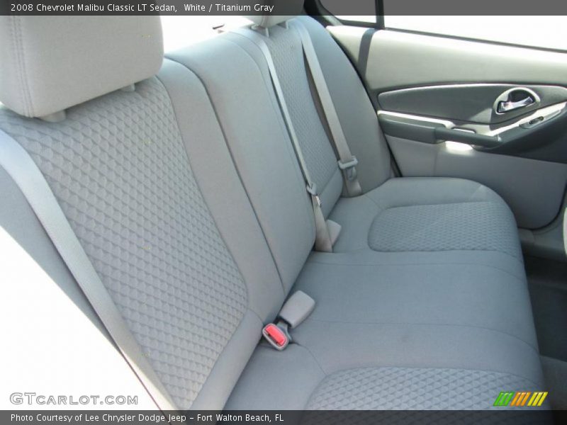 White / Titanium Gray 2008 Chevrolet Malibu Classic LT Sedan