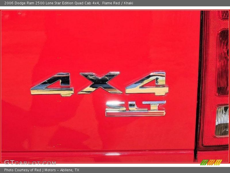 Flame Red / Khaki 2006 Dodge Ram 2500 Lone Star Edition Quad Cab 4x4
