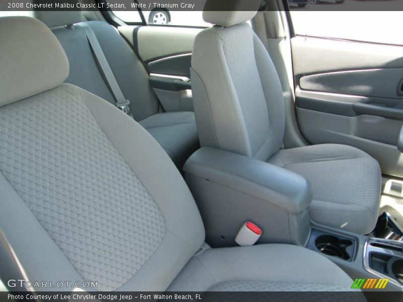 White / Titanium Gray 2008 Chevrolet Malibu Classic LT Sedan