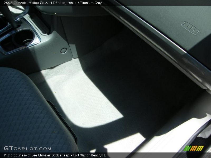 White / Titanium Gray 2008 Chevrolet Malibu Classic LT Sedan