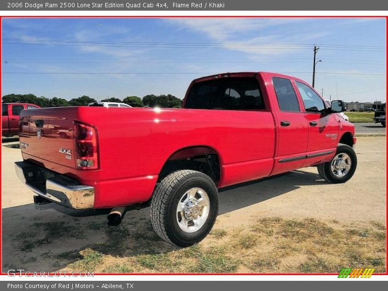 Flame Red / Khaki 2006 Dodge Ram 2500 Lone Star Edition Quad Cab 4x4