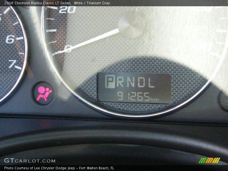 White / Titanium Gray 2008 Chevrolet Malibu Classic LT Sedan