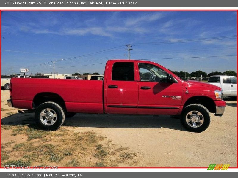 Flame Red / Khaki 2006 Dodge Ram 2500 Lone Star Edition Quad Cab 4x4