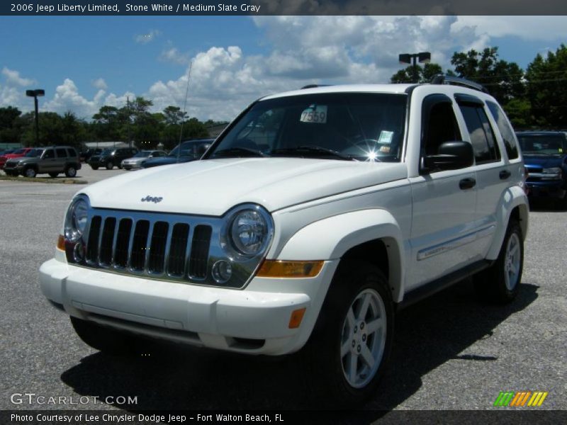 Stone White / Medium Slate Gray 2006 Jeep Liberty Limited