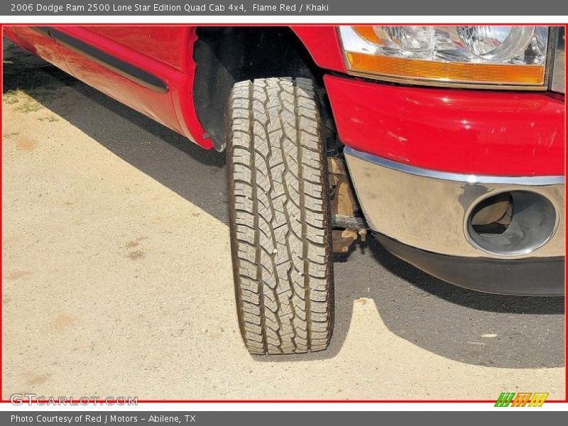 Flame Red / Khaki 2006 Dodge Ram 2500 Lone Star Edition Quad Cab 4x4