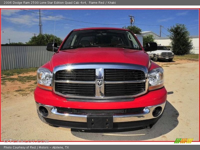 Flame Red / Khaki 2006 Dodge Ram 2500 Lone Star Edition Quad Cab 4x4