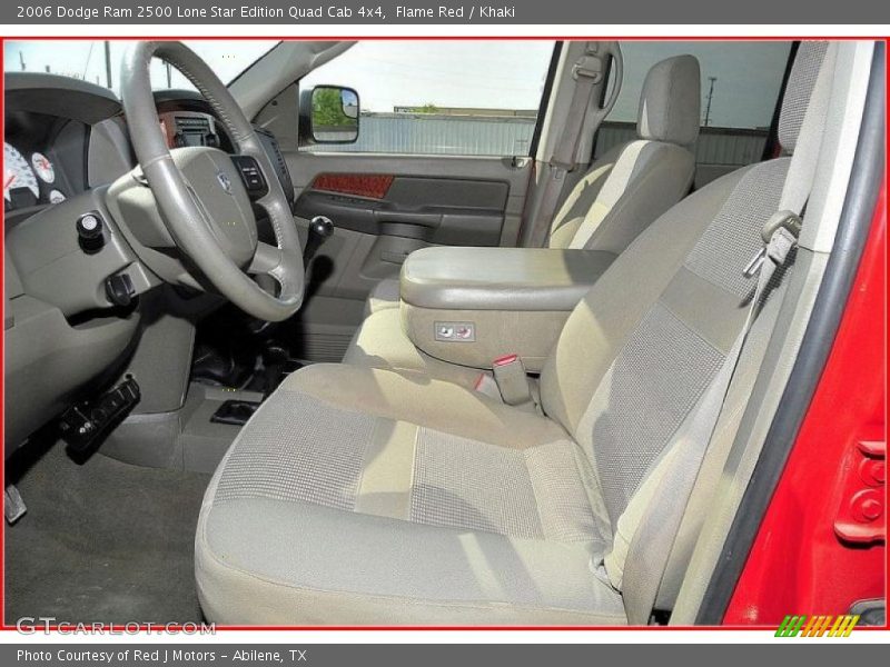 Flame Red / Khaki 2006 Dodge Ram 2500 Lone Star Edition Quad Cab 4x4