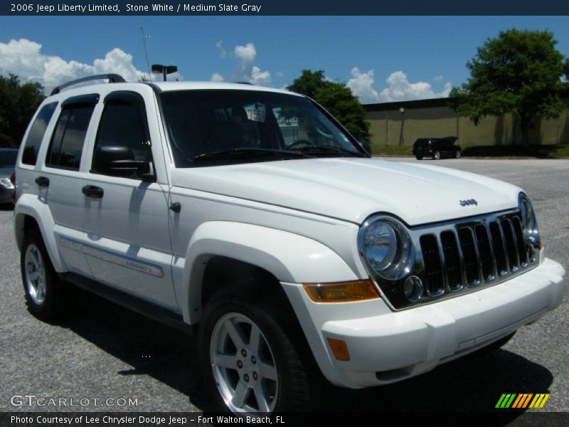 Stone White / Medium Slate Gray 2006 Jeep Liberty Limited
