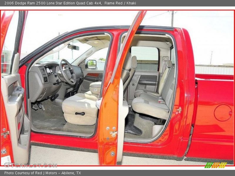 Flame Red / Khaki 2006 Dodge Ram 2500 Lone Star Edition Quad Cab 4x4