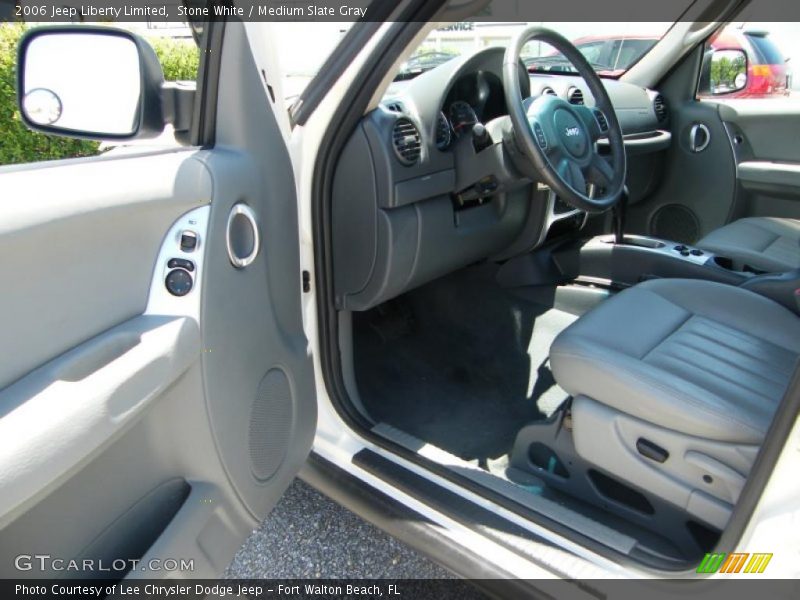 Stone White / Medium Slate Gray 2006 Jeep Liberty Limited