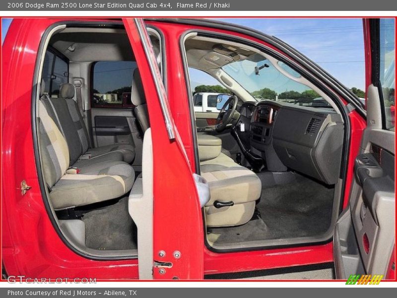 Flame Red / Khaki 2006 Dodge Ram 2500 Lone Star Edition Quad Cab 4x4