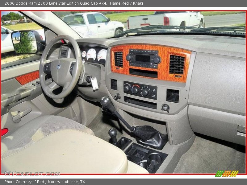 Flame Red / Khaki 2006 Dodge Ram 2500 Lone Star Edition Quad Cab 4x4