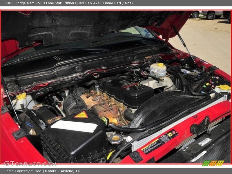 Flame Red / Khaki 2006 Dodge Ram 2500 Lone Star Edition Quad Cab 4x4