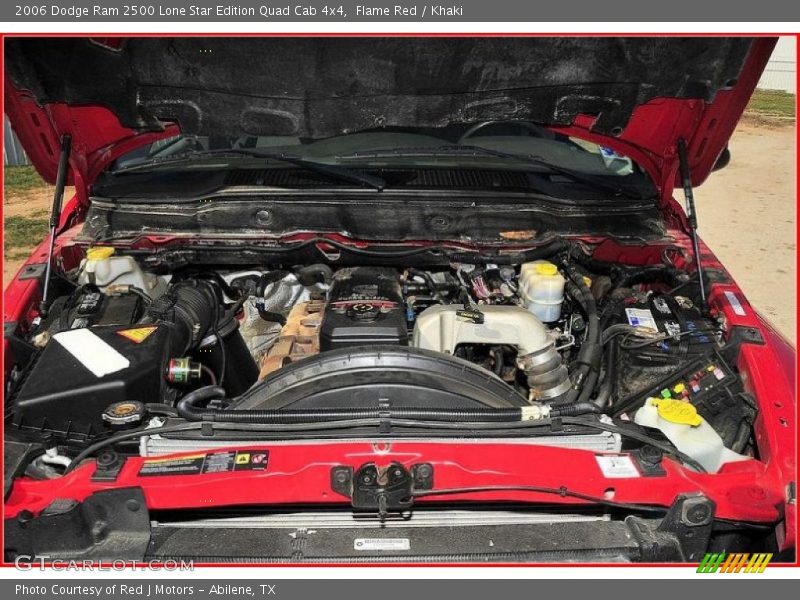 Flame Red / Khaki 2006 Dodge Ram 2500 Lone Star Edition Quad Cab 4x4