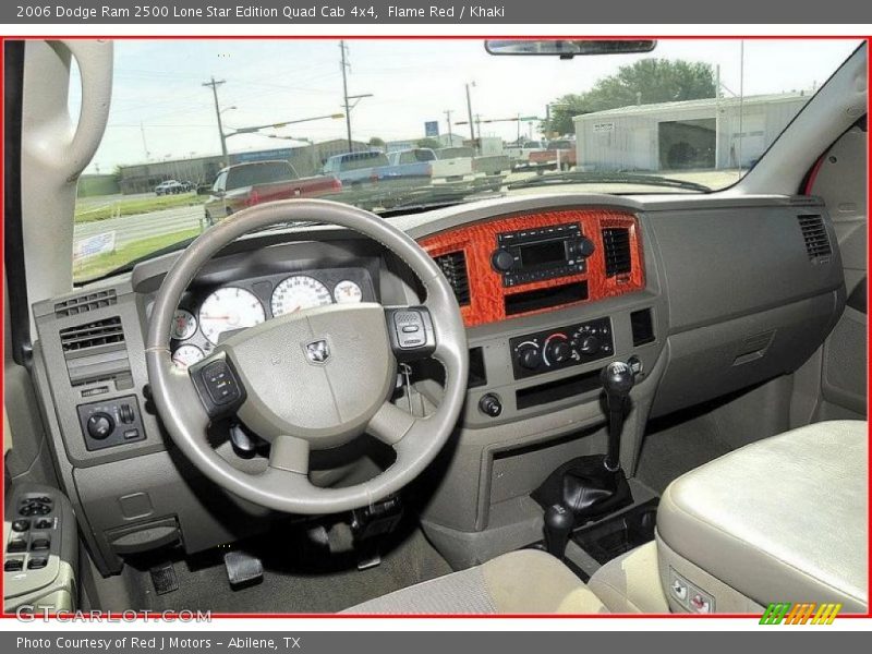 Flame Red / Khaki 2006 Dodge Ram 2500 Lone Star Edition Quad Cab 4x4