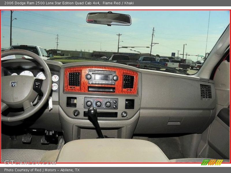 Flame Red / Khaki 2006 Dodge Ram 2500 Lone Star Edition Quad Cab 4x4