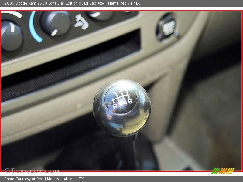 Flame Red / Khaki 2006 Dodge Ram 2500 Lone Star Edition Quad Cab 4x4