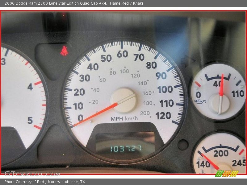 Flame Red / Khaki 2006 Dodge Ram 2500 Lone Star Edition Quad Cab 4x4