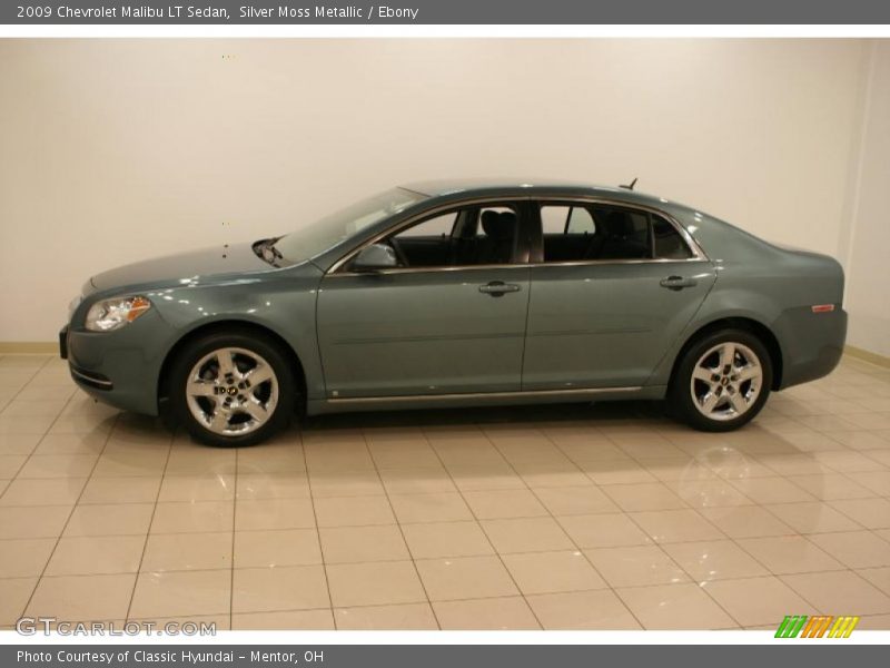 Silver Moss Metallic / Ebony 2009 Chevrolet Malibu LT Sedan