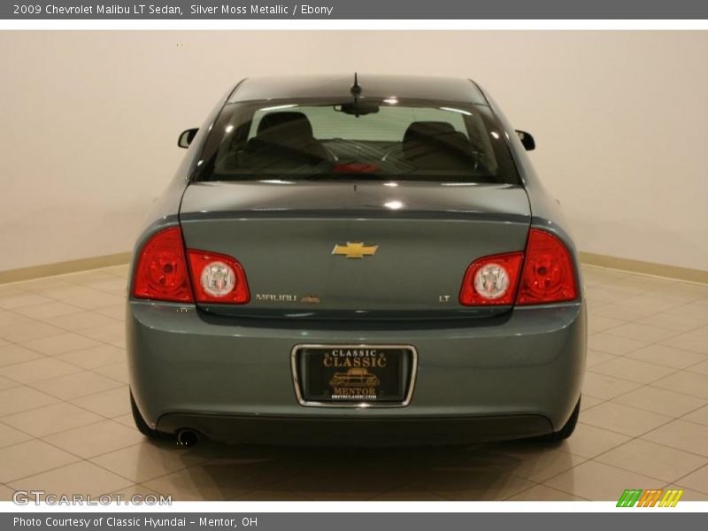 Silver Moss Metallic / Ebony 2009 Chevrolet Malibu LT Sedan