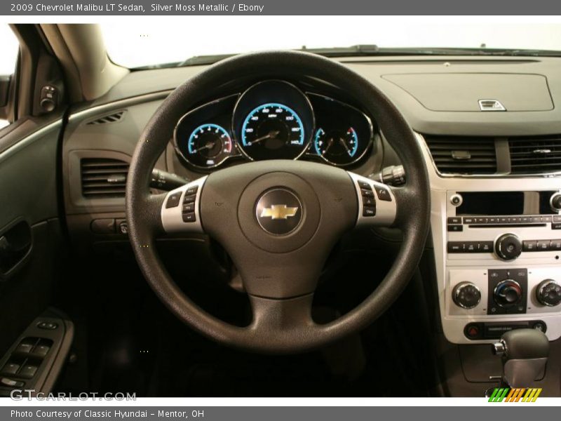 Silver Moss Metallic / Ebony 2009 Chevrolet Malibu LT Sedan