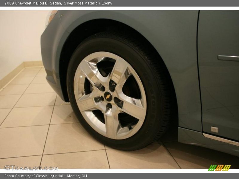Silver Moss Metallic / Ebony 2009 Chevrolet Malibu LT Sedan