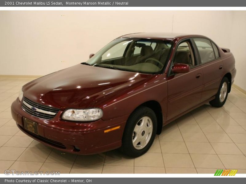 Monterey Maroon Metallic / Neutral 2001 Chevrolet Malibu LS Sedan