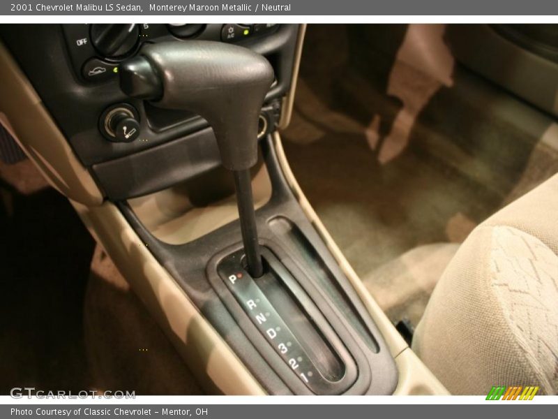 Monterey Maroon Metallic / Neutral 2001 Chevrolet Malibu LS Sedan