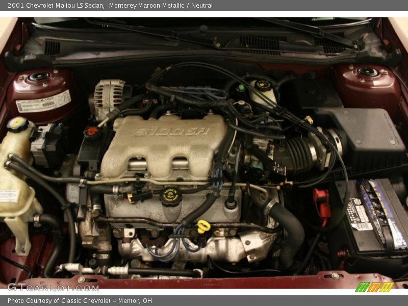 Monterey Maroon Metallic / Neutral 2001 Chevrolet Malibu LS Sedan