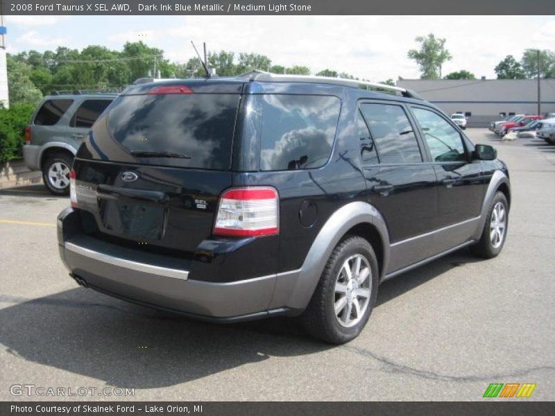Dark Ink Blue Metallic / Medium Light Stone 2008 Ford Taurus X SEL AWD