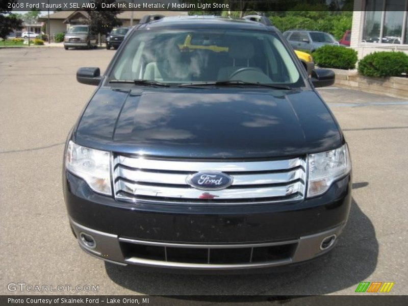 Dark Ink Blue Metallic / Medium Light Stone 2008 Ford Taurus X SEL AWD