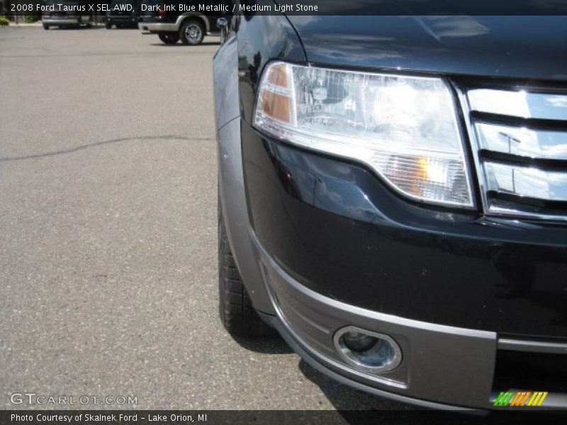 Dark Ink Blue Metallic / Medium Light Stone 2008 Ford Taurus X SEL AWD