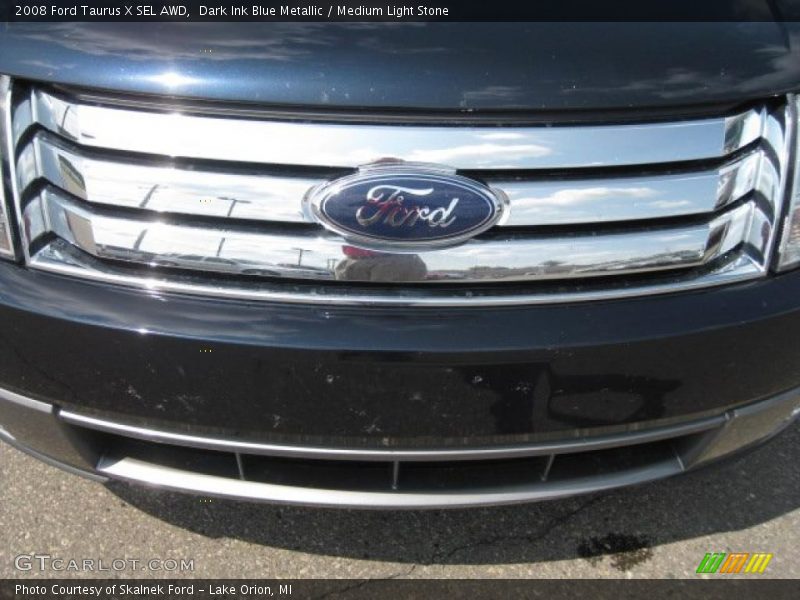 Dark Ink Blue Metallic / Medium Light Stone 2008 Ford Taurus X SEL AWD
