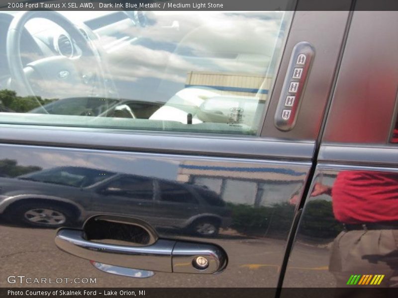 Dark Ink Blue Metallic / Medium Light Stone 2008 Ford Taurus X SEL AWD