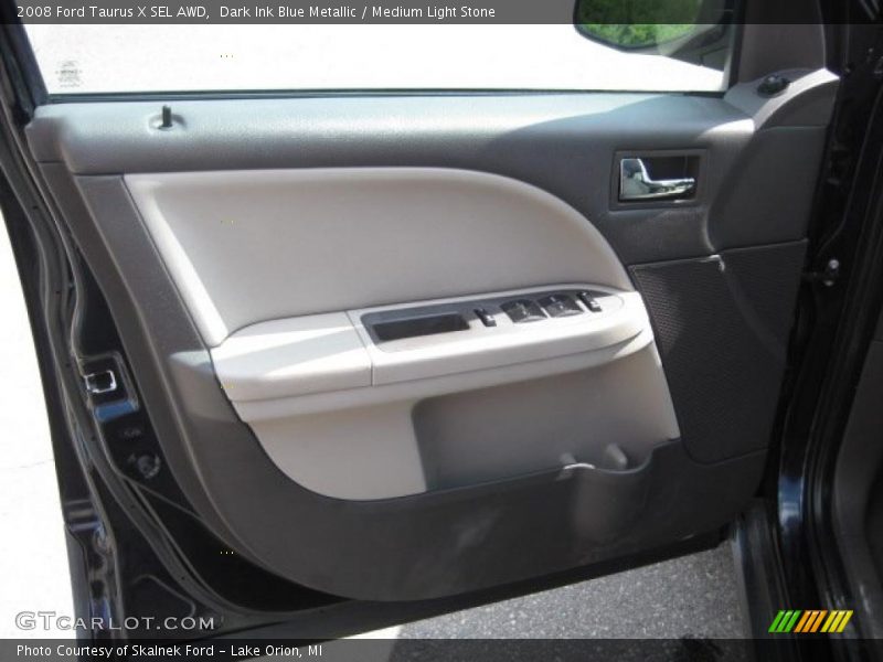 Dark Ink Blue Metallic / Medium Light Stone 2008 Ford Taurus X SEL AWD