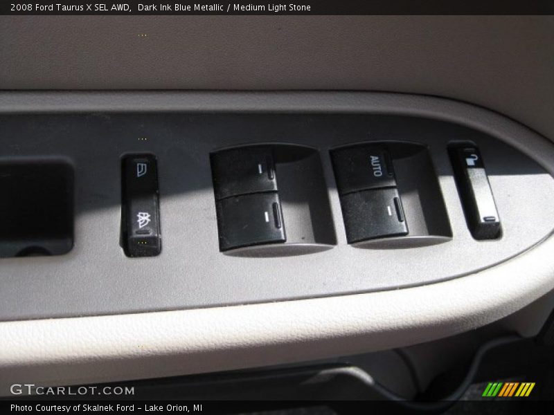 Dark Ink Blue Metallic / Medium Light Stone 2008 Ford Taurus X SEL AWD