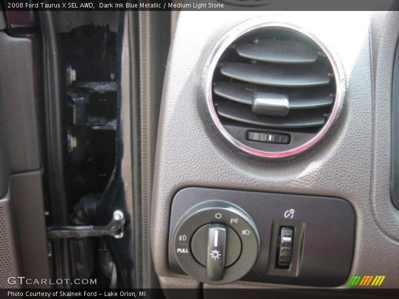 Dark Ink Blue Metallic / Medium Light Stone 2008 Ford Taurus X SEL AWD