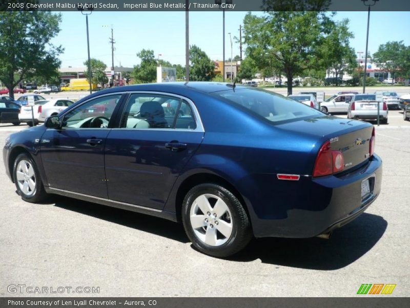 Imperial Blue Metallic / Titanium Gray 2008 Chevrolet Malibu Hybrid Sedan