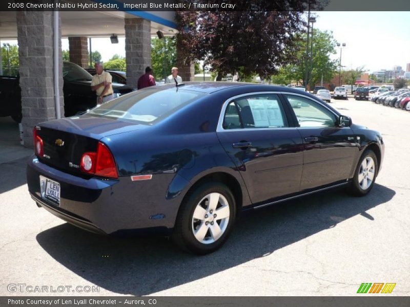 Imperial Blue Metallic / Titanium Gray 2008 Chevrolet Malibu Hybrid Sedan