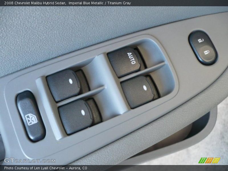 Imperial Blue Metallic / Titanium Gray 2008 Chevrolet Malibu Hybrid Sedan