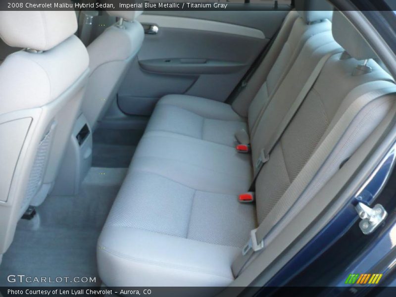 Imperial Blue Metallic / Titanium Gray 2008 Chevrolet Malibu Hybrid Sedan