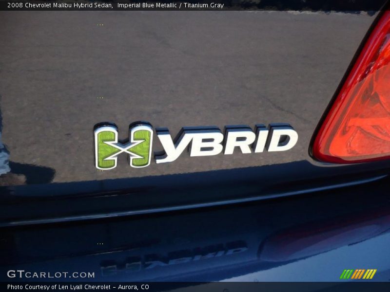 Imperial Blue Metallic / Titanium Gray 2008 Chevrolet Malibu Hybrid Sedan