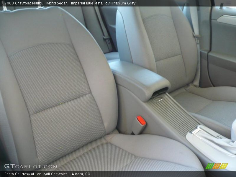Imperial Blue Metallic / Titanium Gray 2008 Chevrolet Malibu Hybrid Sedan