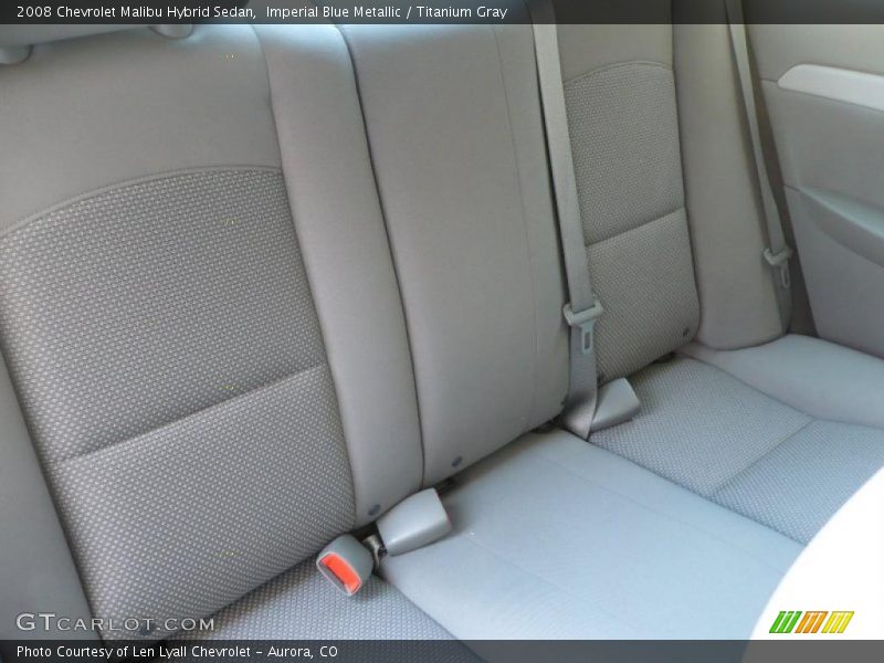 Imperial Blue Metallic / Titanium Gray 2008 Chevrolet Malibu Hybrid Sedan