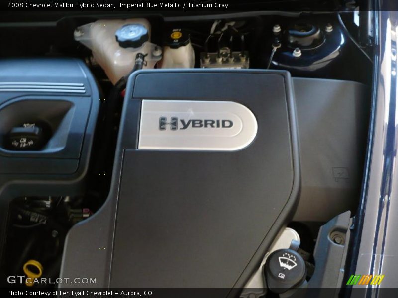 Imperial Blue Metallic / Titanium Gray 2008 Chevrolet Malibu Hybrid Sedan