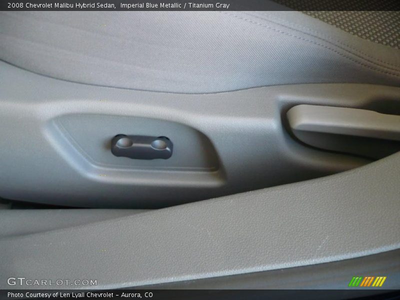 Imperial Blue Metallic / Titanium Gray 2008 Chevrolet Malibu Hybrid Sedan