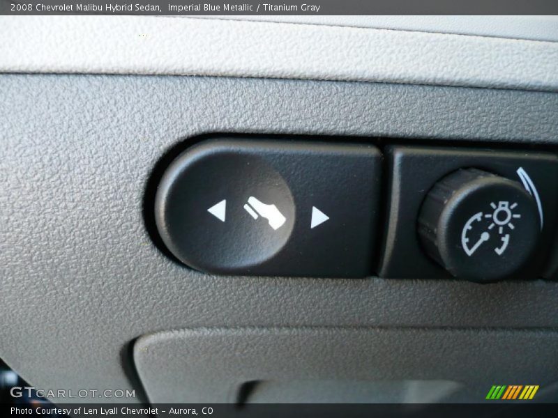 Imperial Blue Metallic / Titanium Gray 2008 Chevrolet Malibu Hybrid Sedan