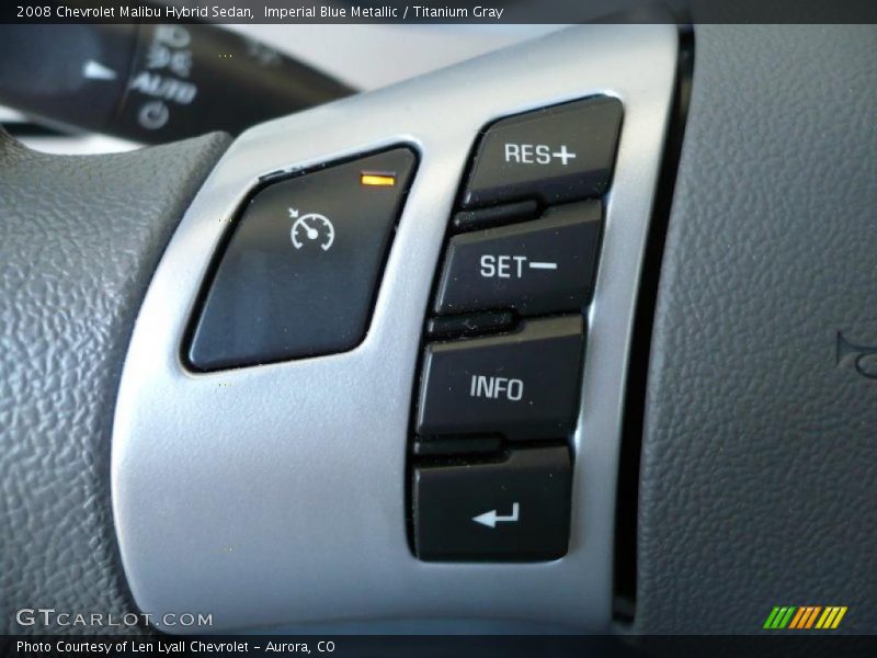 Imperial Blue Metallic / Titanium Gray 2008 Chevrolet Malibu Hybrid Sedan